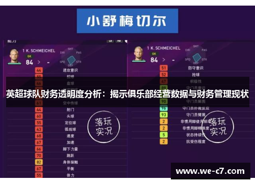 英超球队财务透明度分析：揭示俱乐部经营数据与财务管理现状